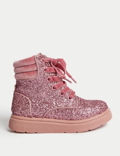 Kids’ Freshfeet™ Glitter Ankle Boots (4 Small - 13 Small)